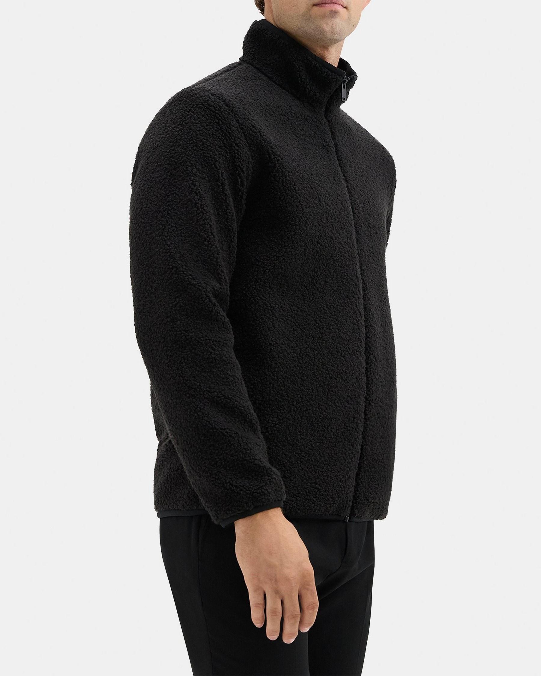 Stand Collar Jacket in Fleece Product Image