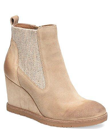 Sofft Monica Waterproof Suede Wedge Booties Product Image