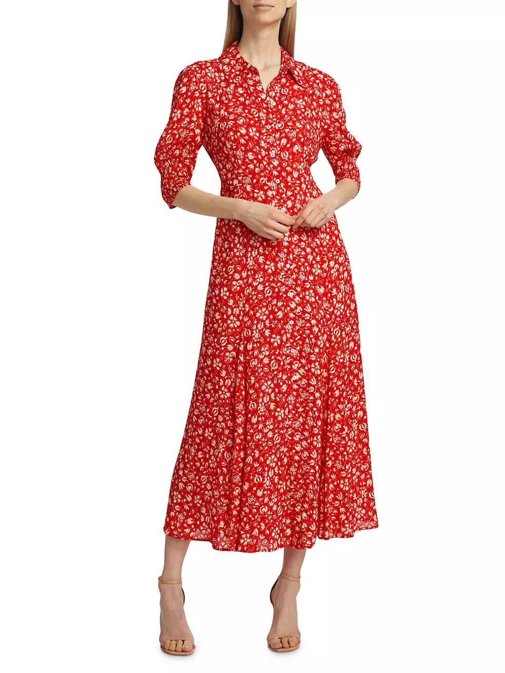 In The Spirit Of Palm Beach Bloom Floral Shirtdress Product Image