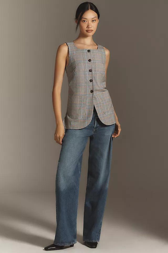 By Anthropologie Plaid Mod Vest Product Image