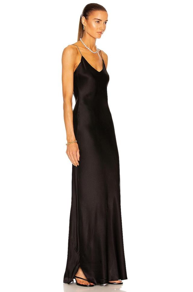 NILI LOTAN Cami Gown in Black Product Image