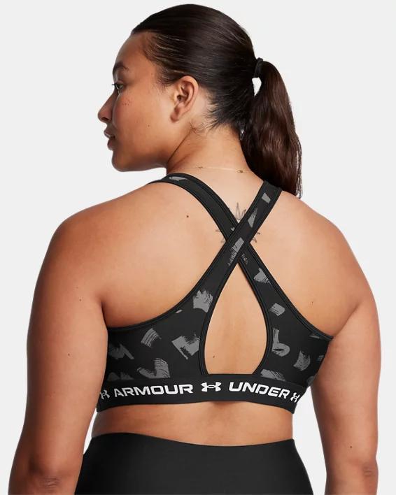 Women's Armour® Mid Crossback Printed Sports Bra Product Image