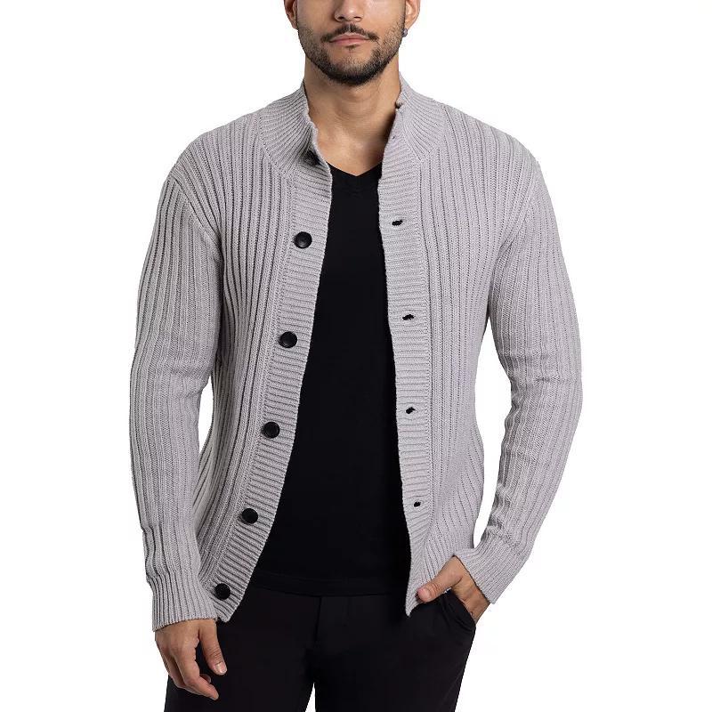 Mens Xray Stand-Collar Cardigan Sweater Product Image