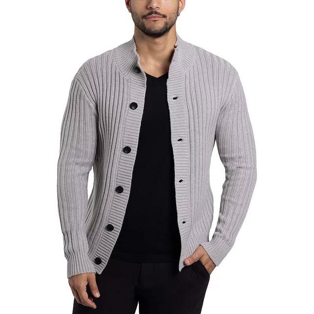 Mens Xray Stand-Collar Cardigan Sweater Product Image