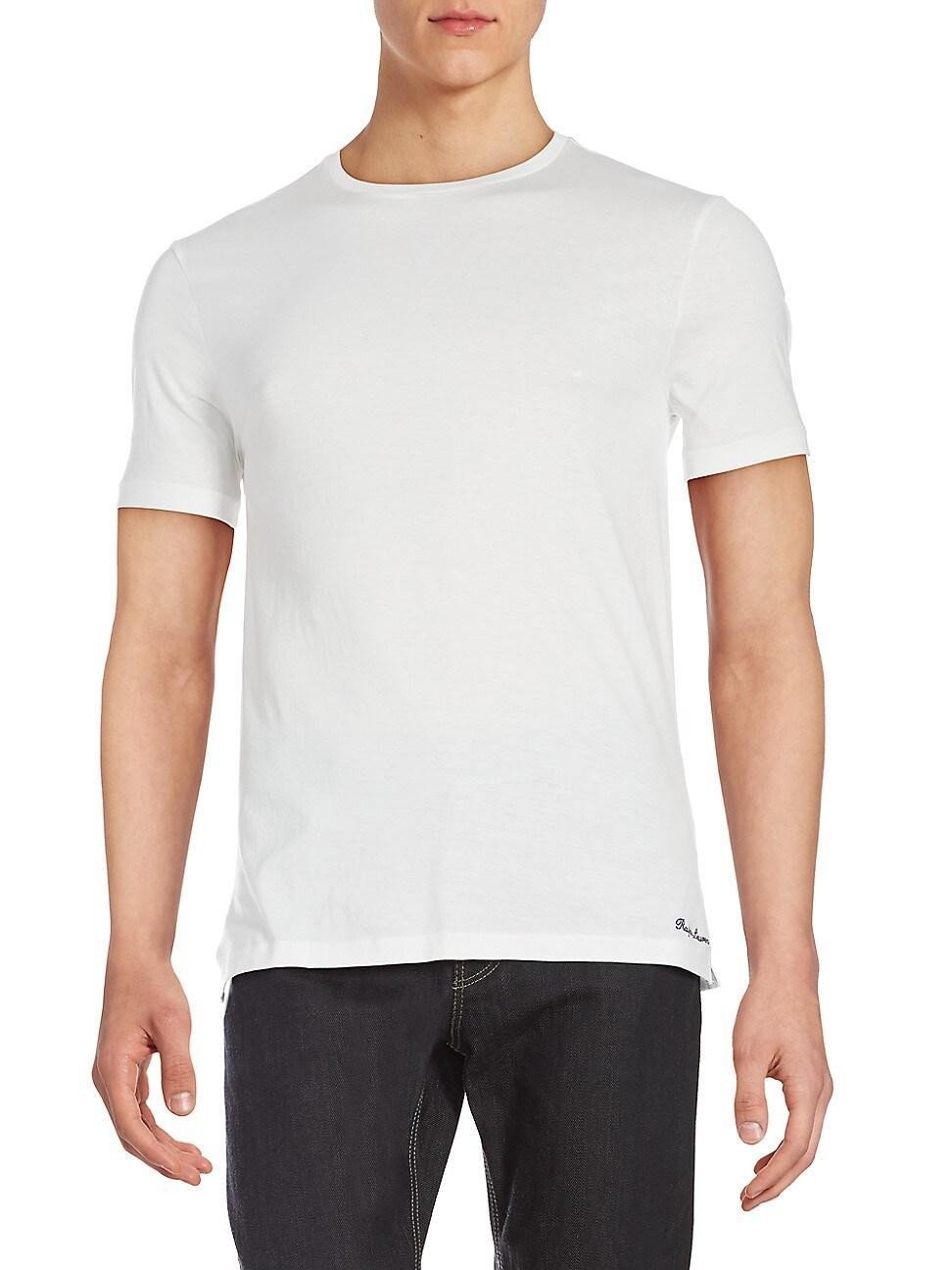 Mens Short-Sleeve Crewneck Cotton Tee Product Image