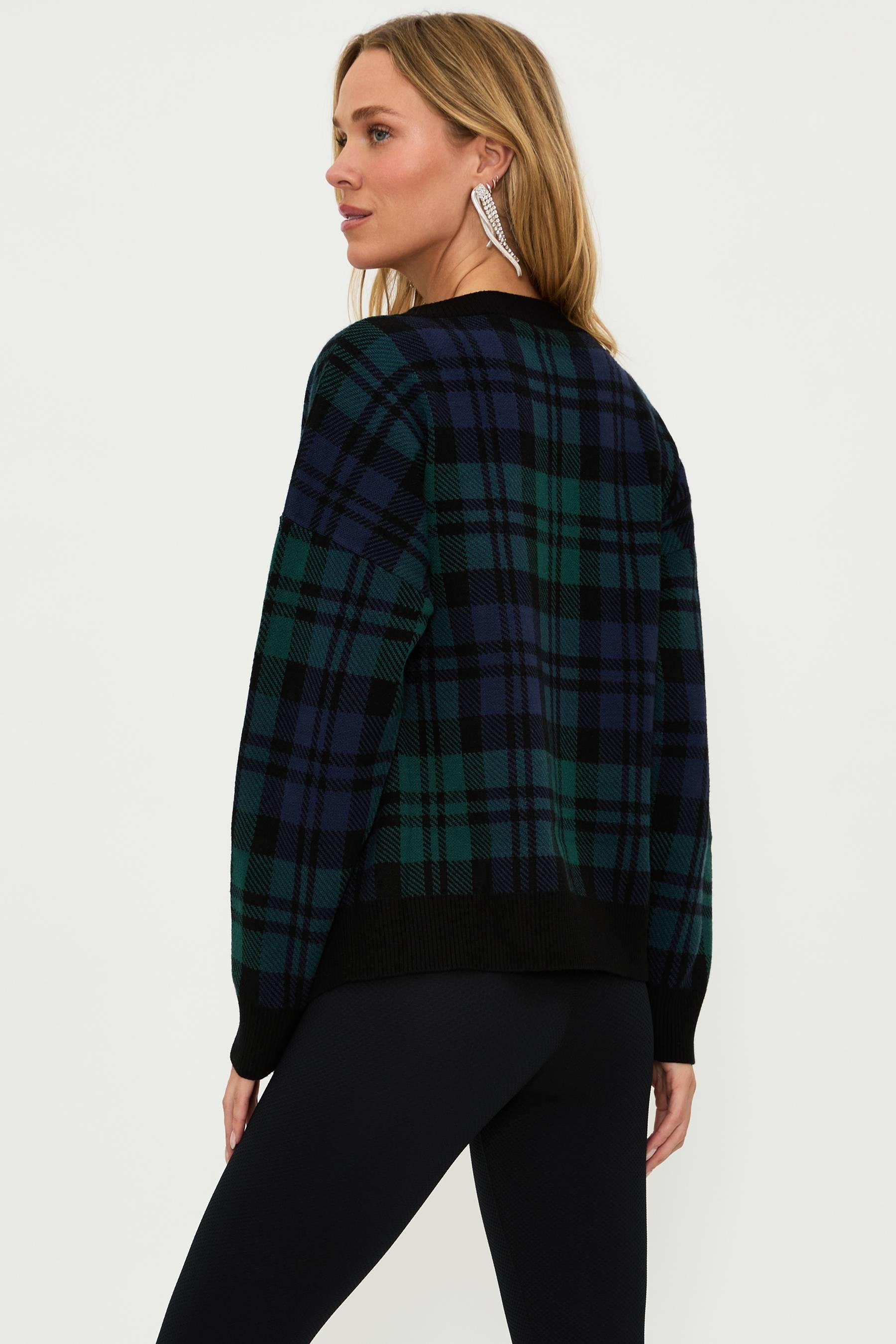 Joey Sweater Wintergreen Plaid Product Image