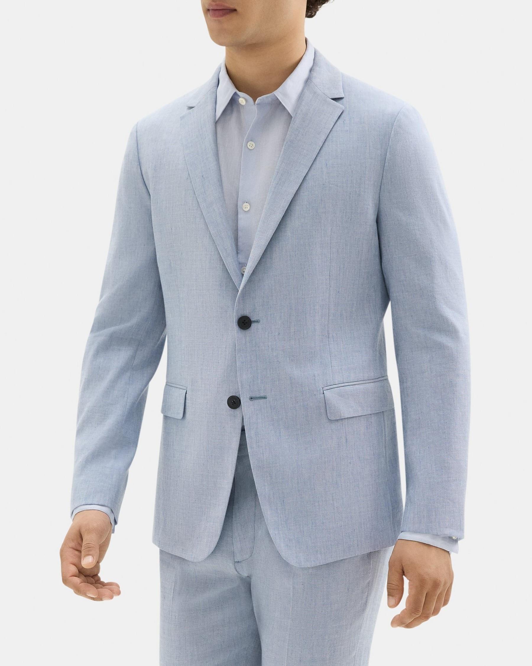 Unstructured Blazer in Linen-Blend Product Image