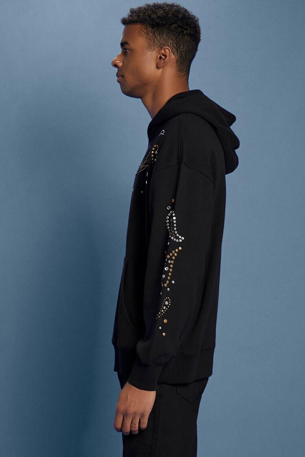 Lee Embroidered Rhinestone Hoodie | Forever 21 Product Image