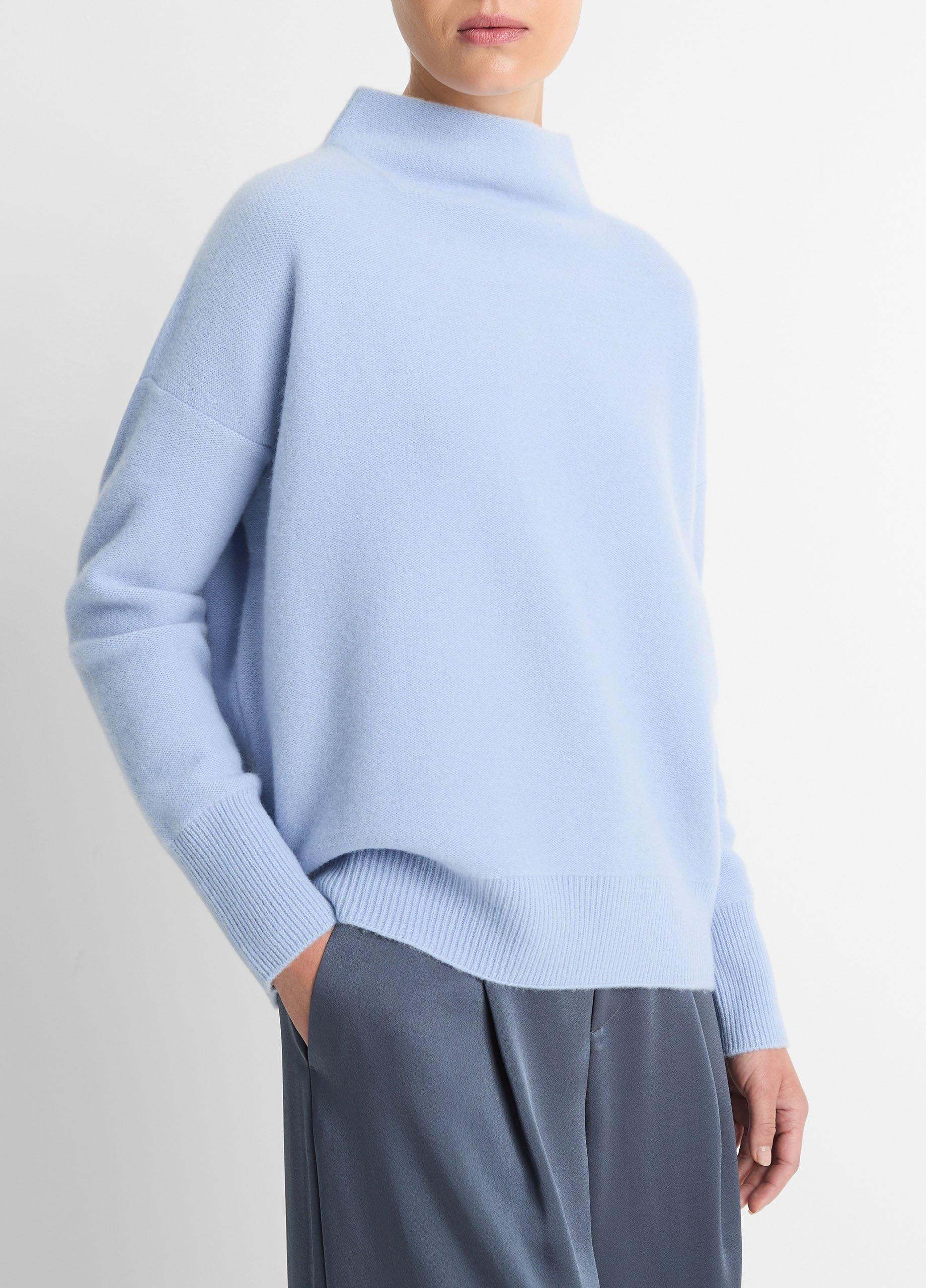 Plush Cashmere Funnel Neck Sweater Product Image