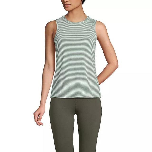 Womens Lands End Performance Crewneck Tank Top Product Image