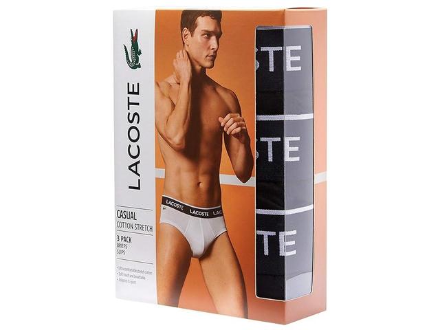 Lacoste Briefs 3-Pack Casual Classic Men's Underwear Product Image