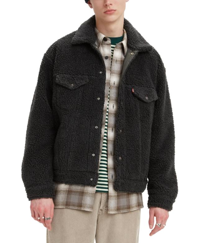 Levi's(r) Mens Cozy Vintage Sherpa Trucker (Unexplored) Men's Clothing Product Image