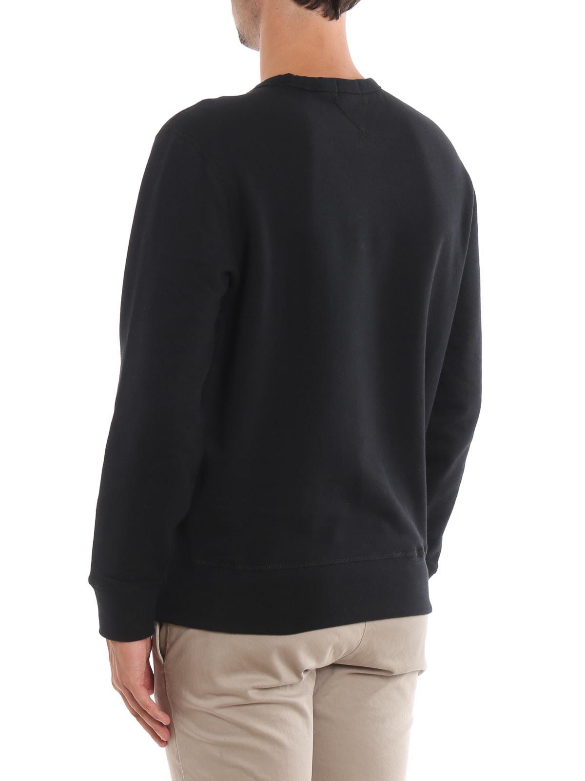 Fleece Crewneck In Polo Black Product Image