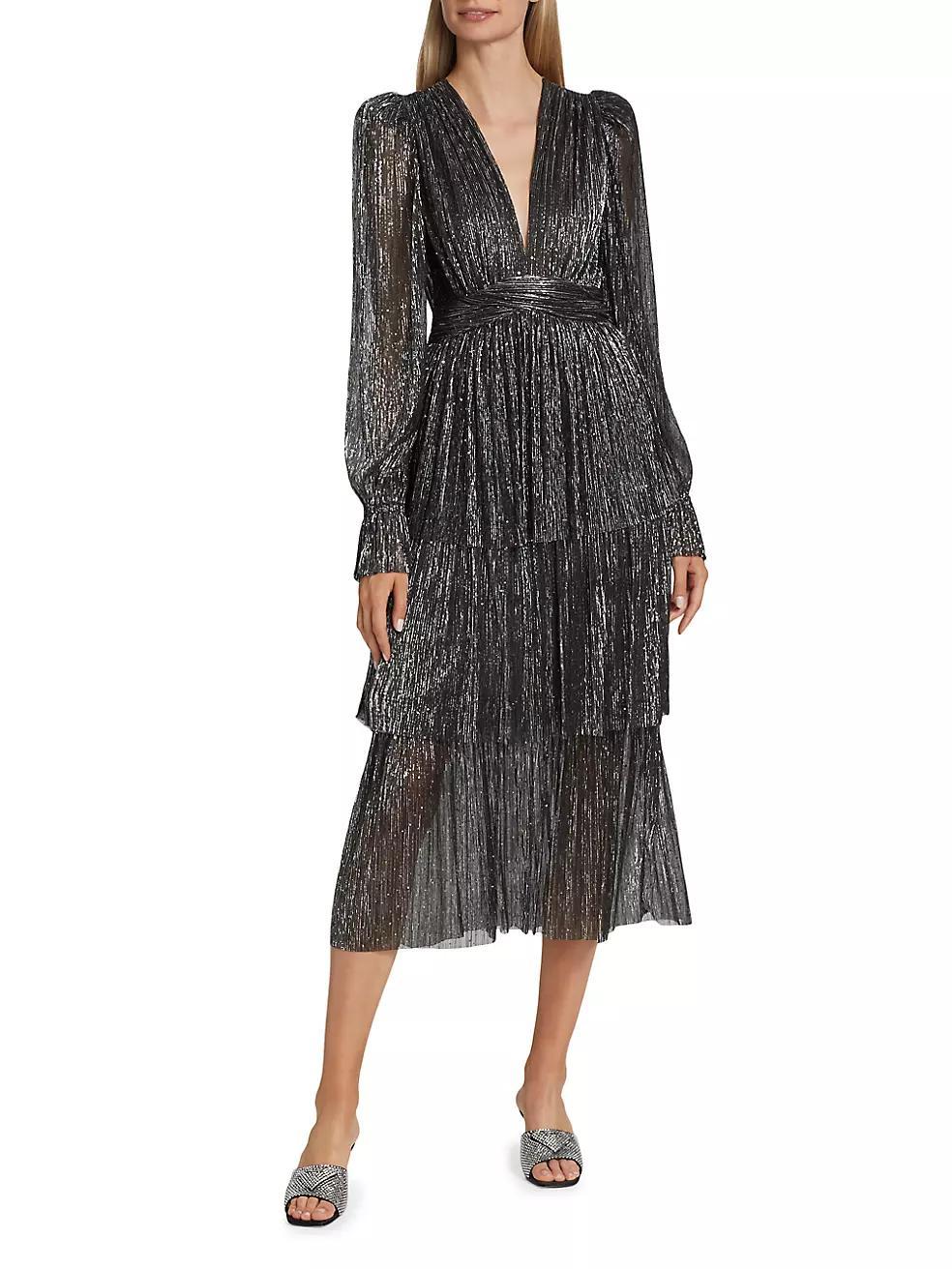 Marais Sequin Knit Midi-Dress Product Image