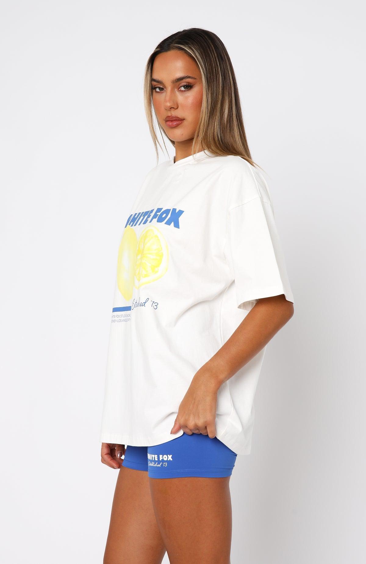 Gives You Lemons Oversized Tee White Product Image