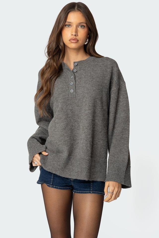 Montana Oversized Button Sweater Product Image