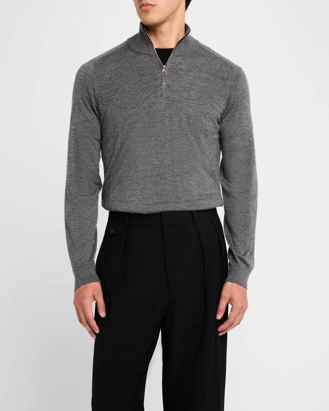 Men's Superfine Cashmere Quarter-Zip Sweater Product Image