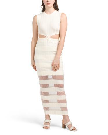 Elle Sheer Detail Dress For Women Product Image