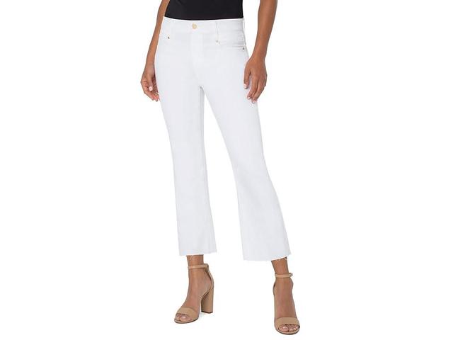 Liverpool Gia Glider Crop Flare in Bright White (Bright White) Women's Jeans Product Image