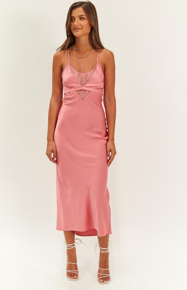 Elery Pink Midi Dress Product Image