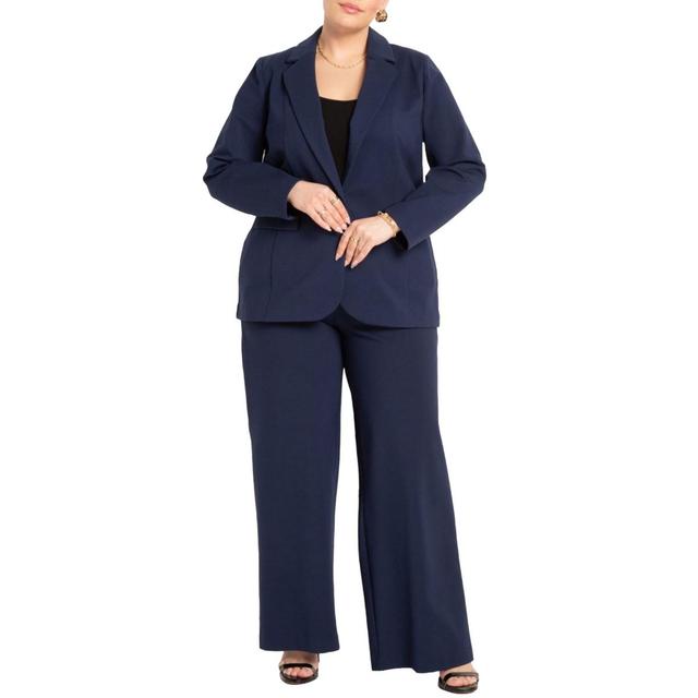 Eloquii Womens The Ultimate Wide Leg Stretch Work Pant Product Image