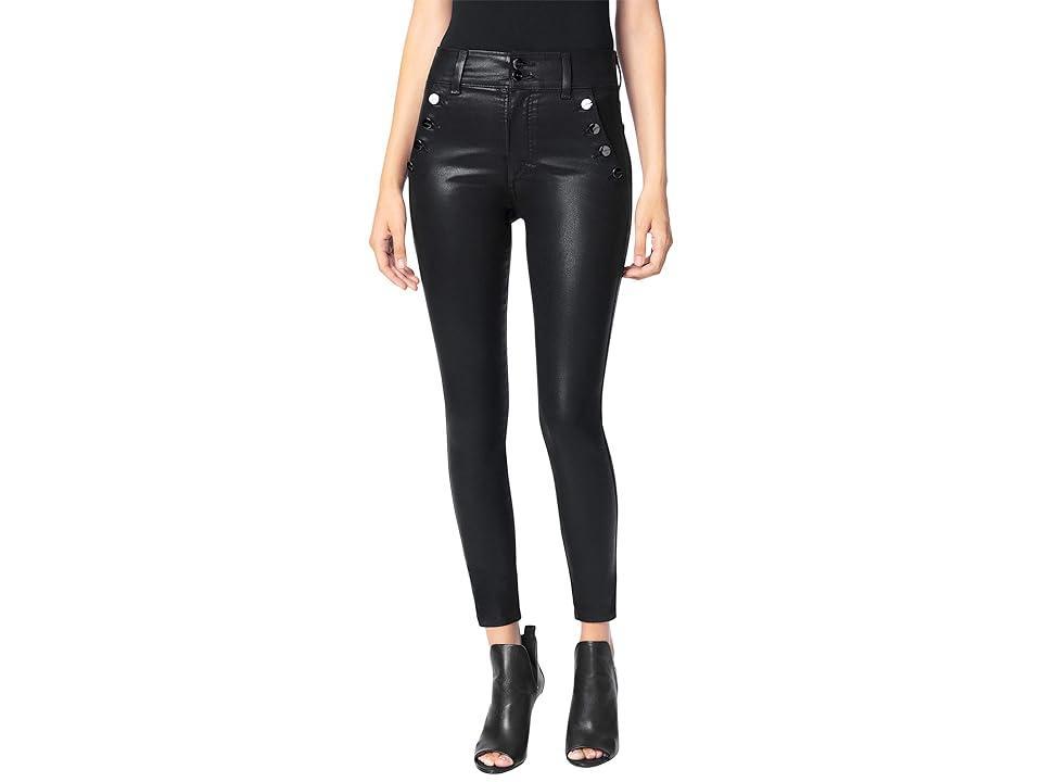 Georgia High-Rise Stretch Coated Skinny Jeans product image