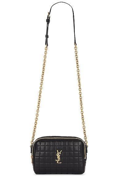 Saint Laurent Mini Cassandre Camera Bag in Black Product Image