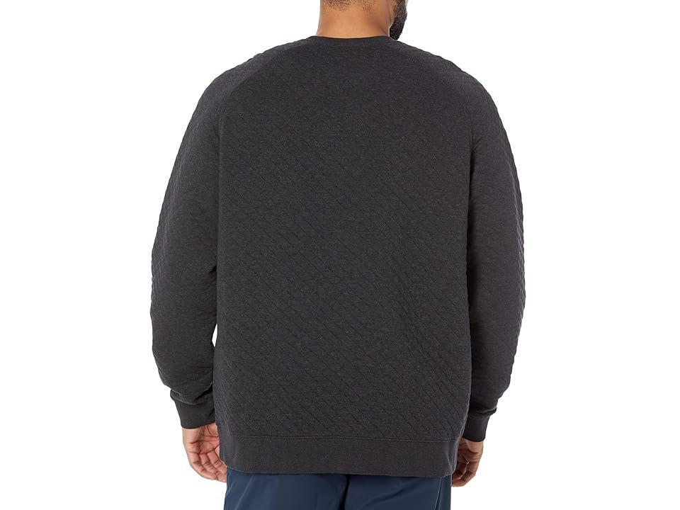 L.L.Bean Quilted Crew Neck - Tall (Dark Charcoal Heather) Men's Clothing Product Image