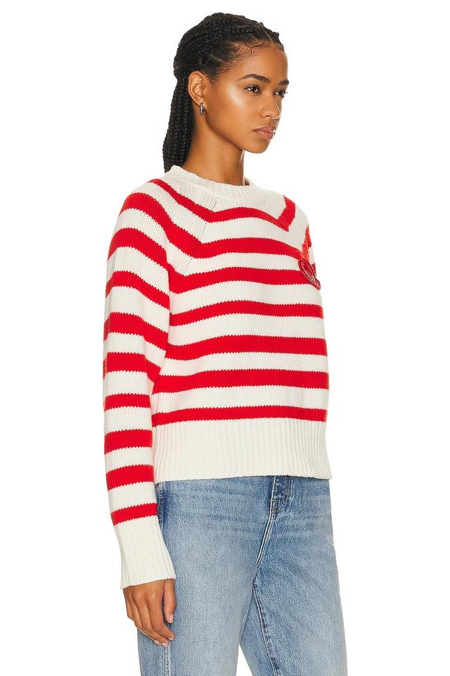 Moncler Long Sleeve Sweater in Red Product Image