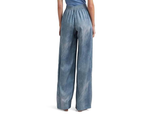 LAUREN Ralph Lauren Print Charmeuse Wide-Leg Pants Multi) Women's Casual Pants Product Image