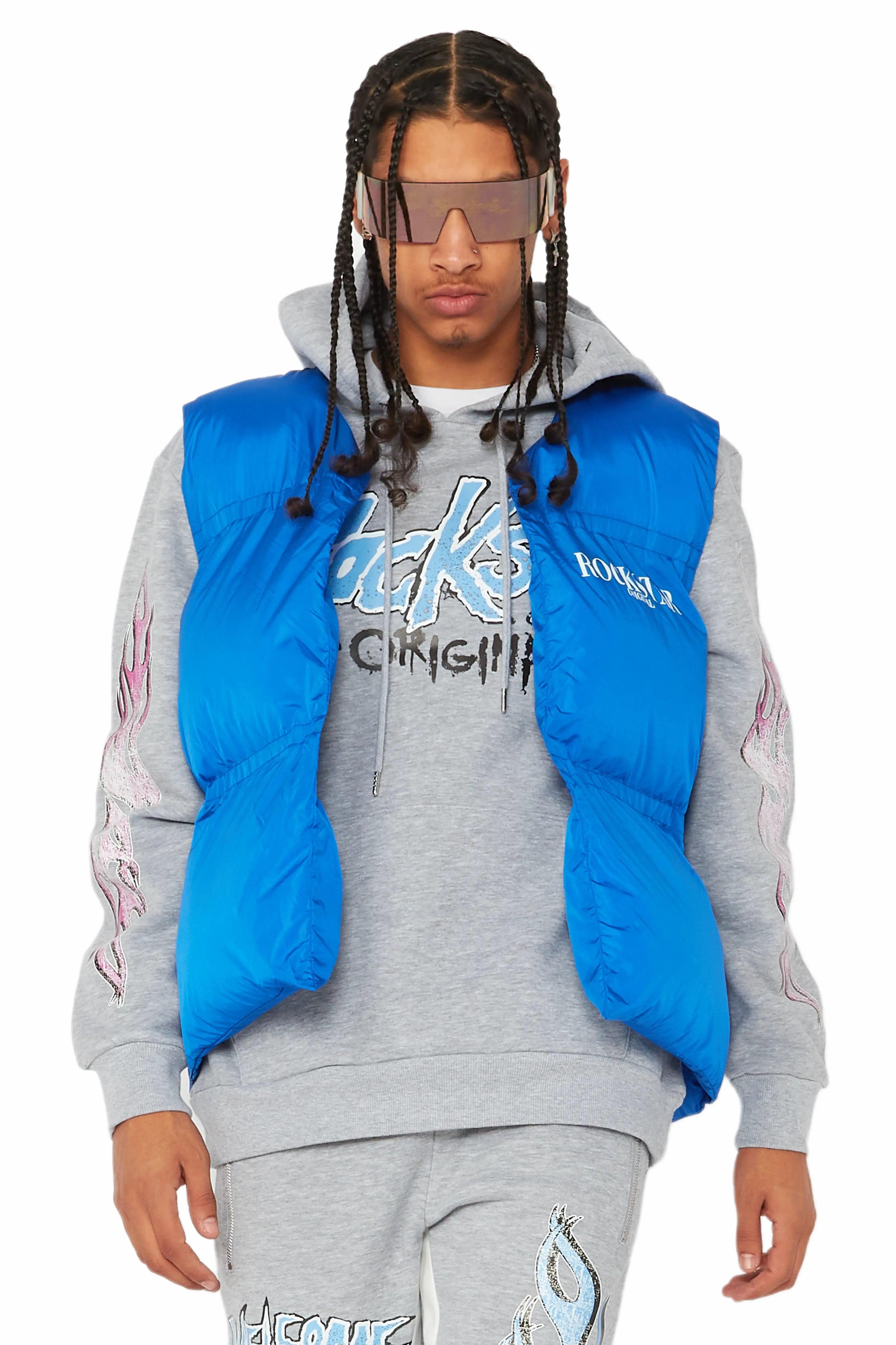 Frederick Royal Blue Puffer Vest Male Product Image