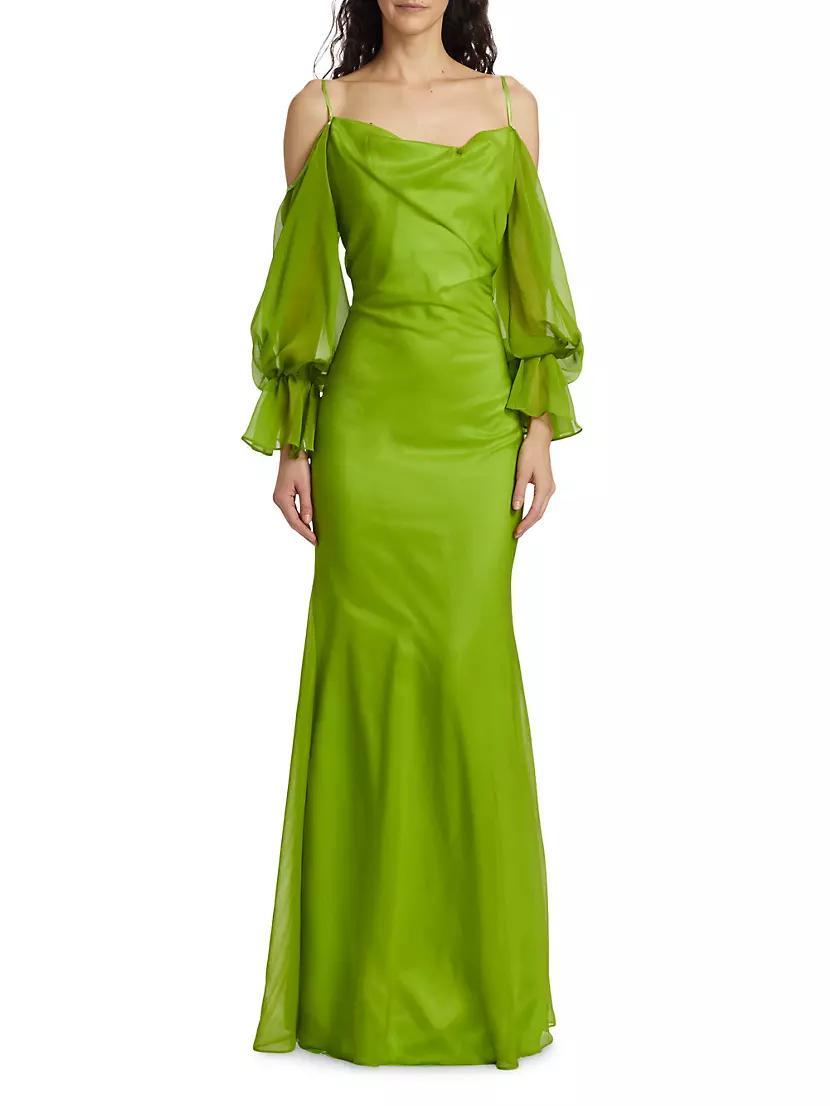 Sage Jubilent Chiffon Gown Product Image