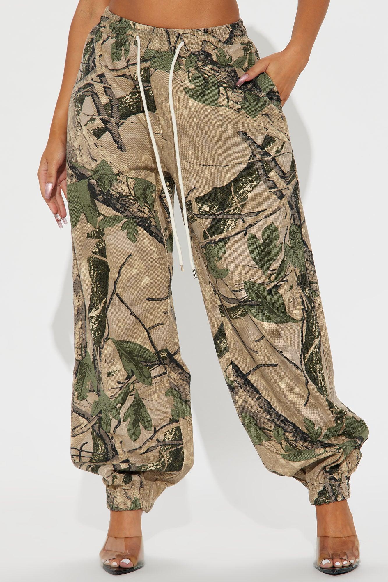 Take Your Time Camo Jogger - Olive/combo Product Image