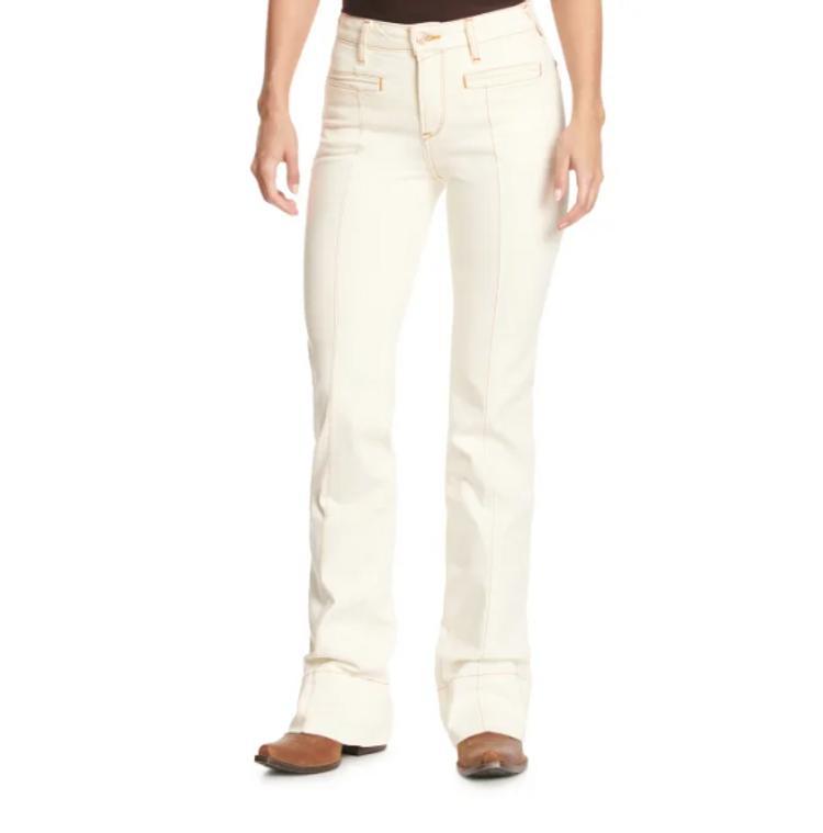 Ariat® Ladies' Ecru Larissa HR Slim Trouser Jeans Product Image