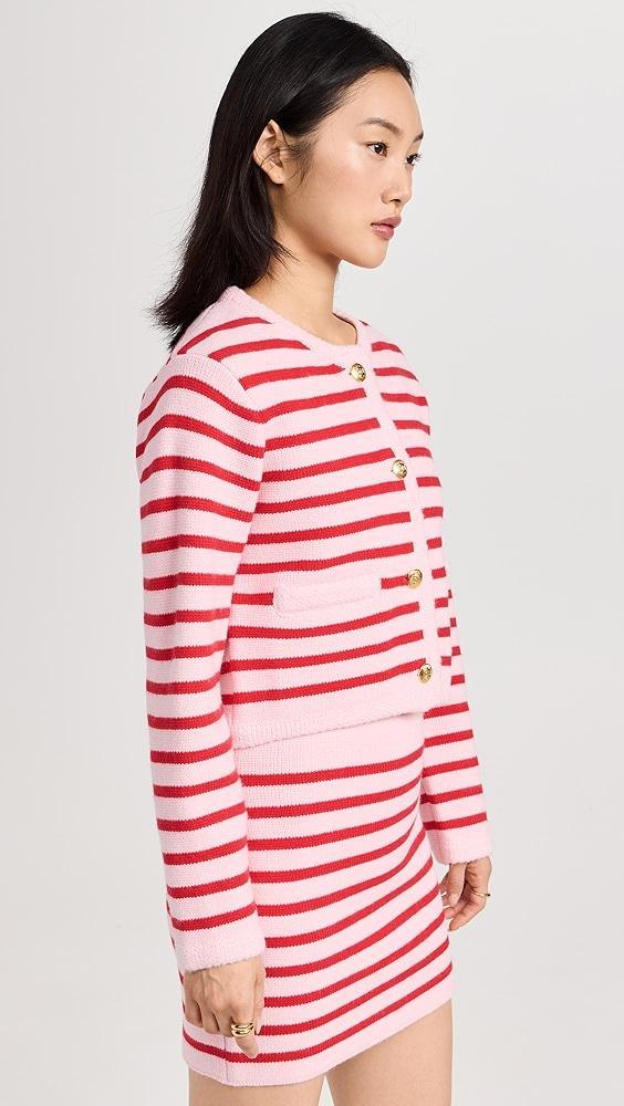 English Factory Knit Striped Sweater Cardigan | Shopbop Product Image