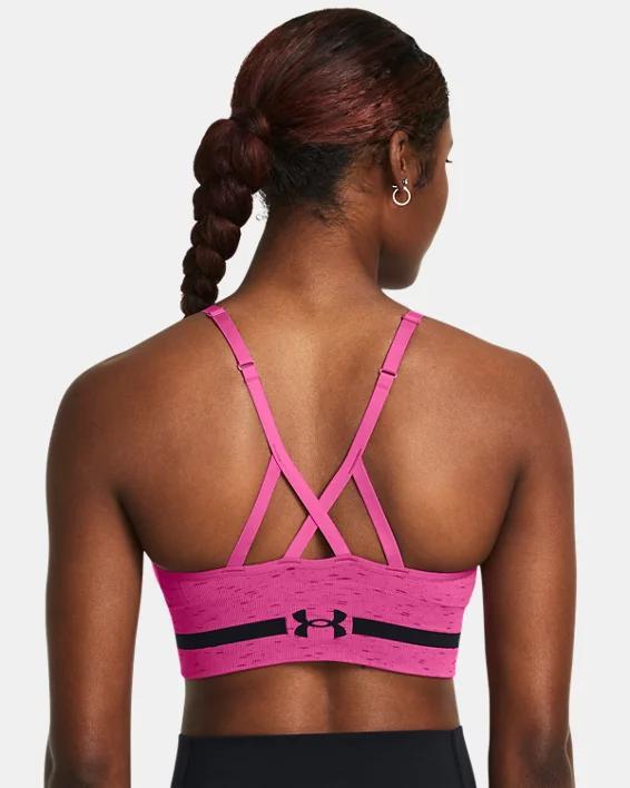 Women's UA Seamless Low Long Heather Sports Bra Product Image