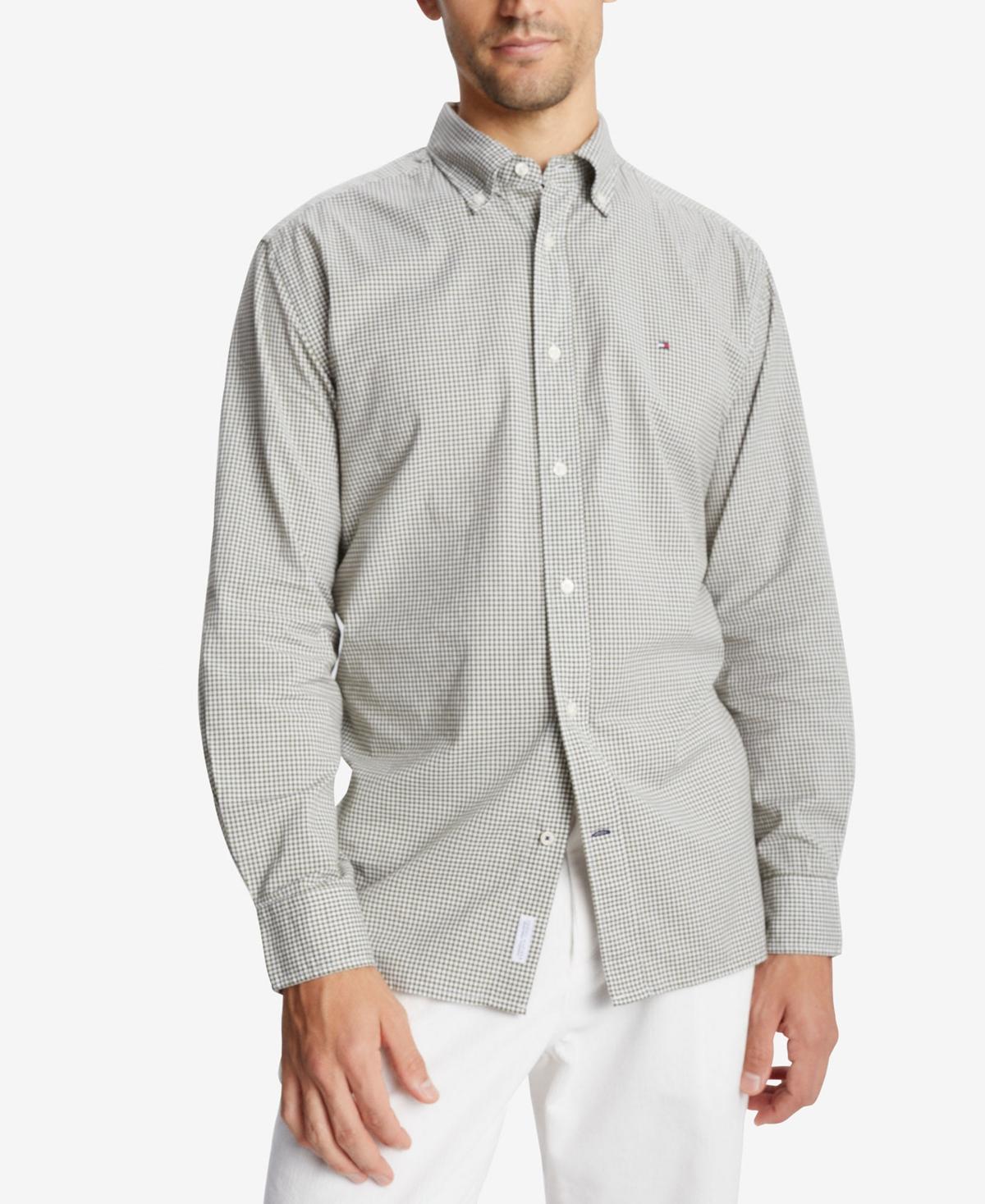 Tommy Hilfiger Mens Flex Classic-Fit Gingham Shirt Product Image