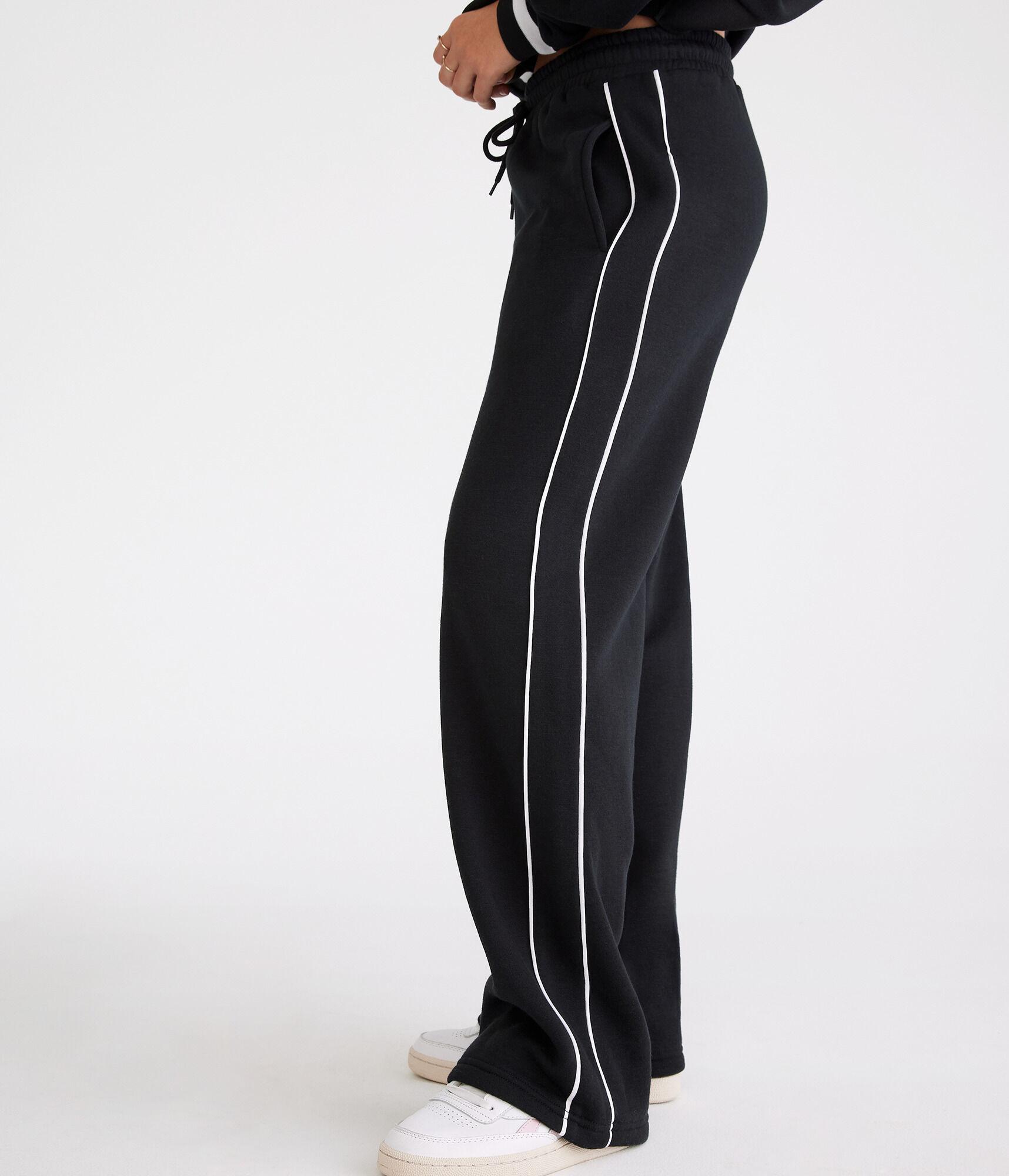 Piped Fleece Track Pants Product Image