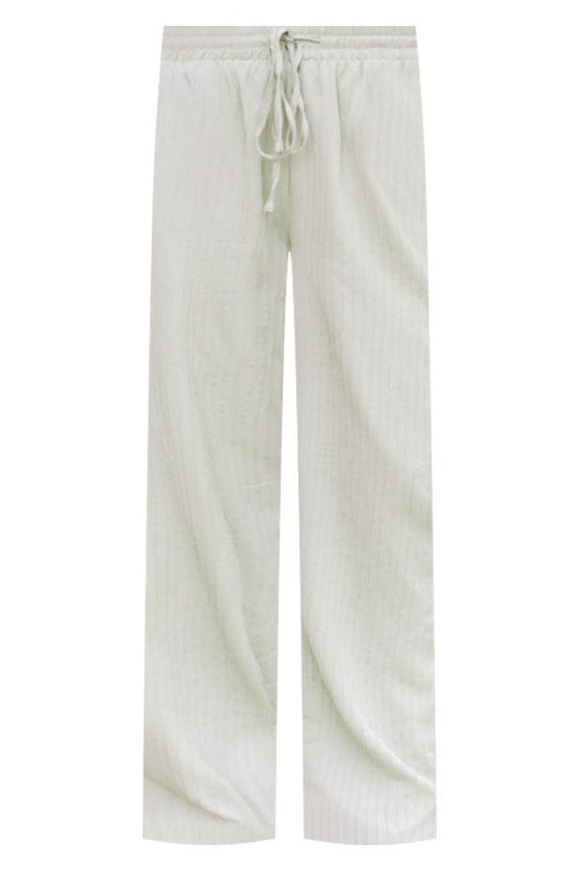 A New Perspective Sage Textured Pull On Pants FINAL SALE Product Image