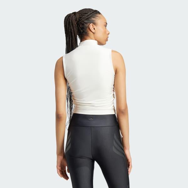 Ruched 3-Stripes Crop Top Product Image