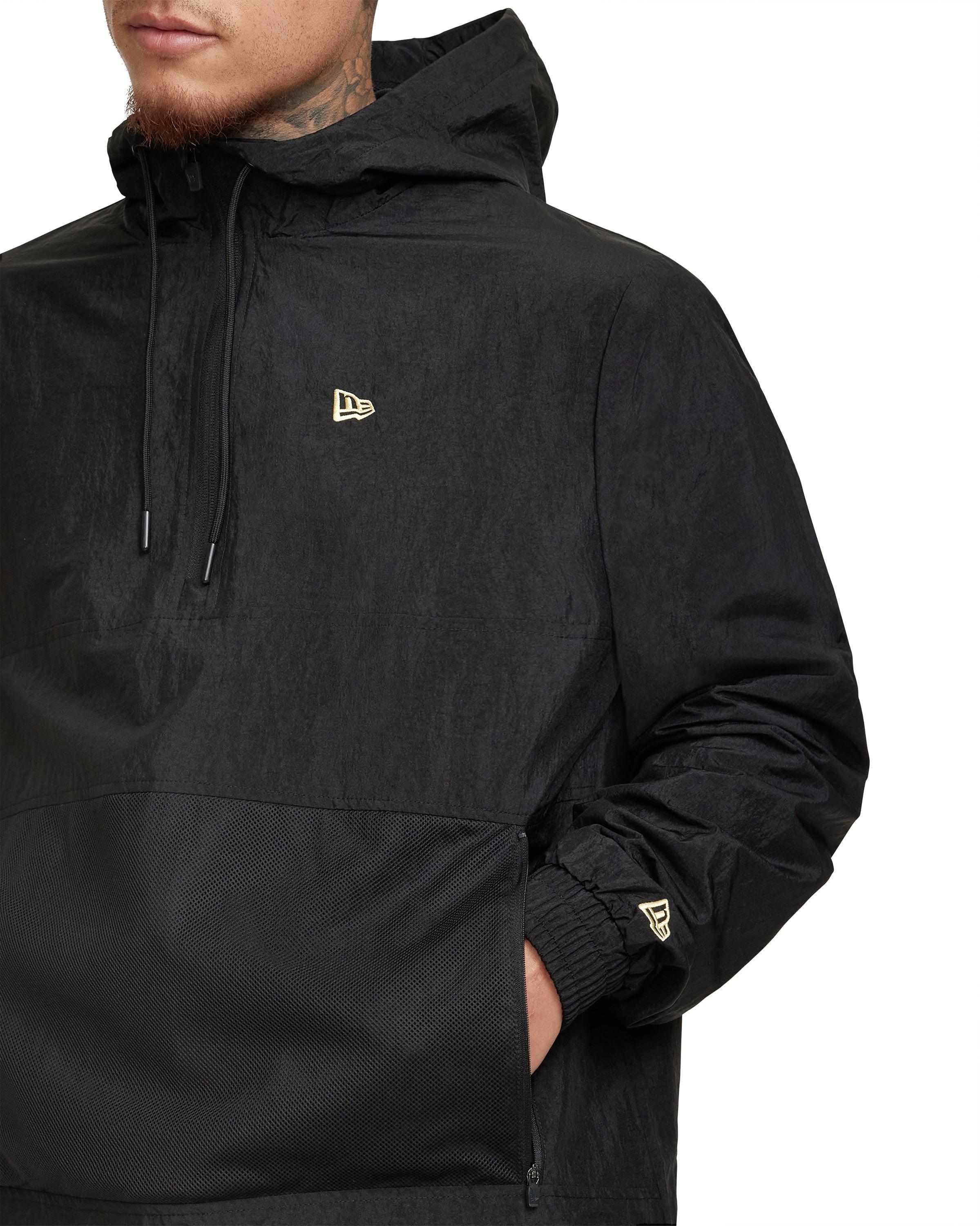 New Era Cap Essential Black Windbreaker Male Product Image