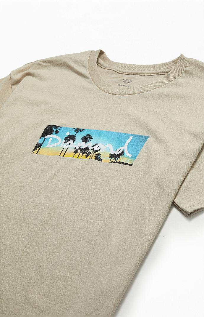 Diamond Supply Co Men's Palm Trees Box Logo T-Shirt Product Image