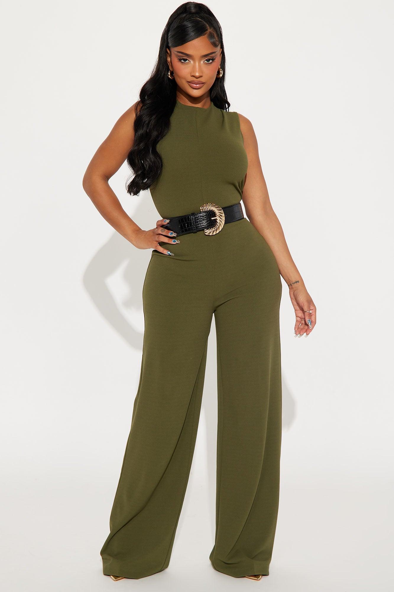 New To This Jumpsuit - Olive Product Image