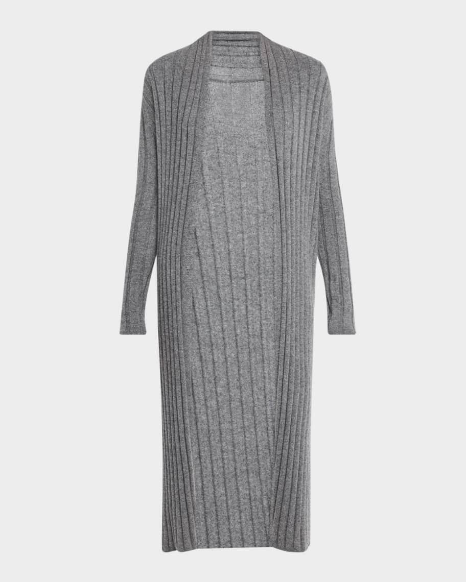 Cashmere Ribbed Duster Cardigan Product Image