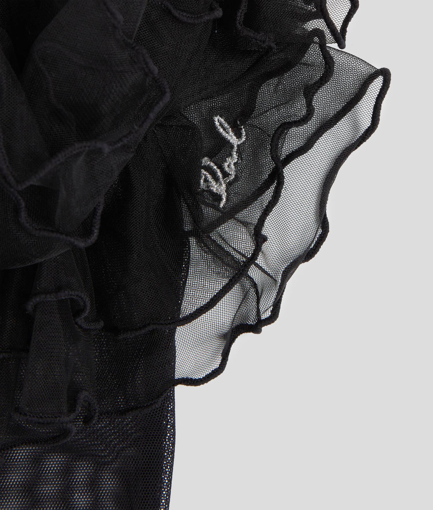 K/SIGNATURE LONG RUFFLED GLOVES Product Image