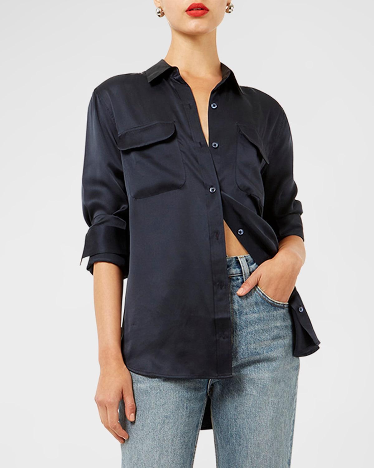 Equipment Signature Silk Button Up Silk Shirt Product Image