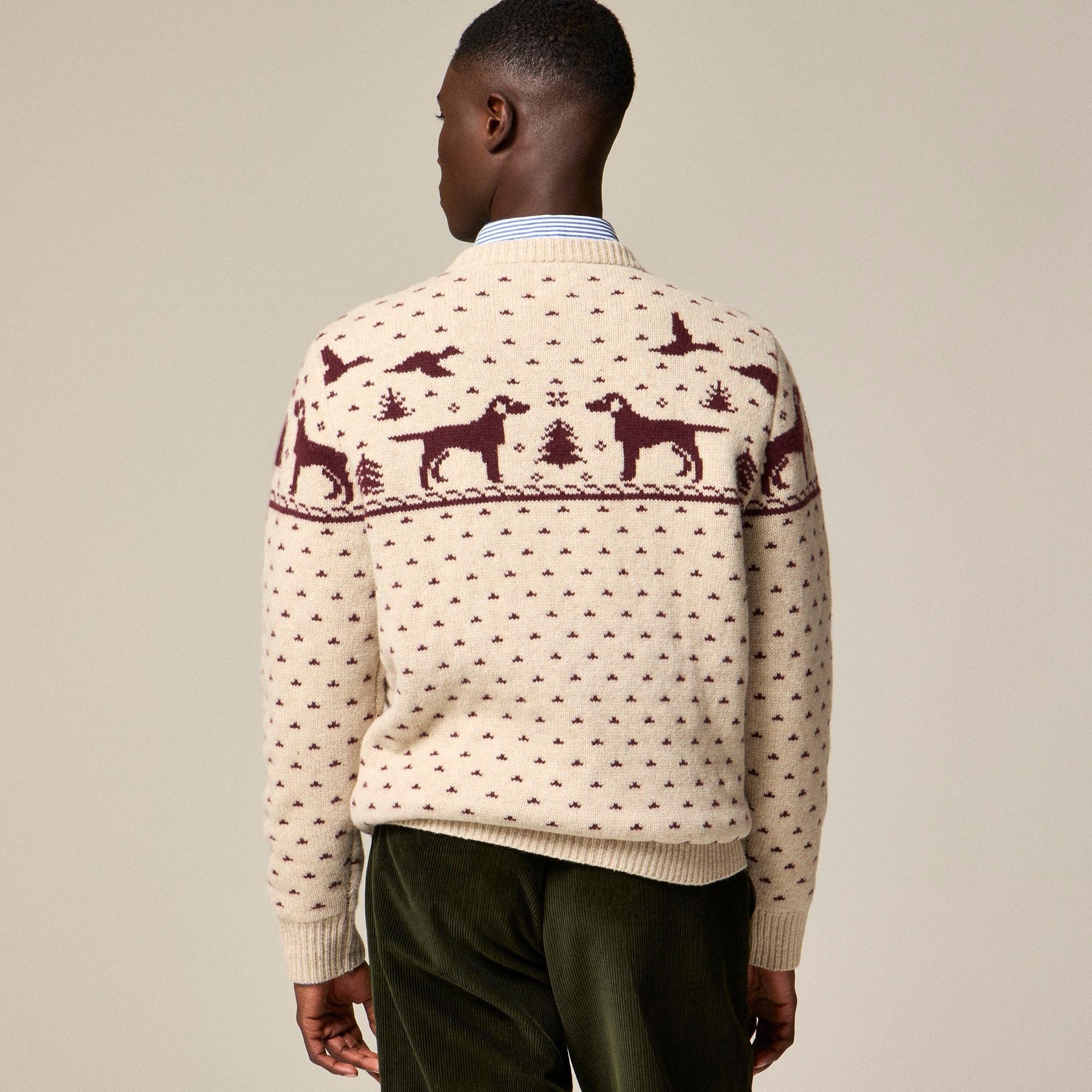 Fair Isle lambswool crewneck sweater Product Image