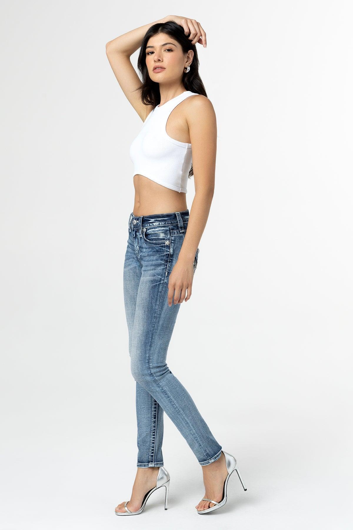 Pop Wing Skinny Jeans Product Image