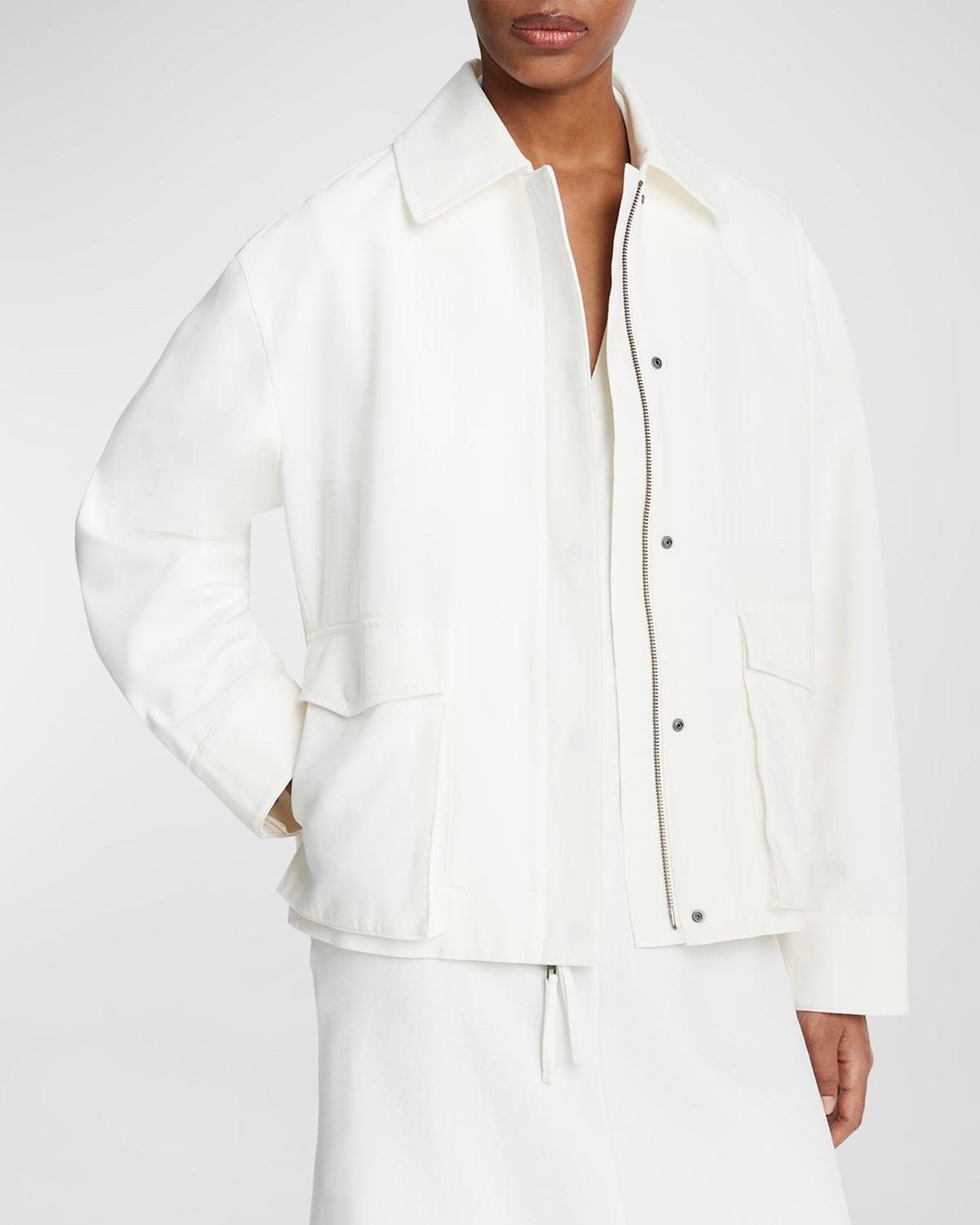 Utility Poplin Zip-Front Jacket Product Image