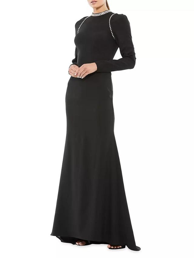 Womens Ieena Raglan Long Sleeve High Neck Gown Product Image